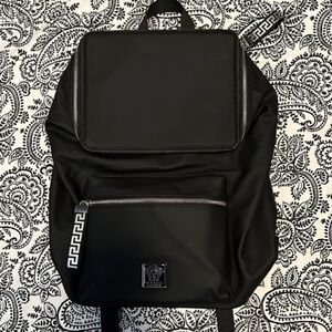 Mens Versace black backpack